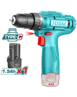 Taladro Inalambrico Con Bateria 12v 750rpm TDLI12456 TOTAL