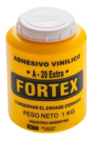 Adhesivo Vinilico A-20 de 1 kg FORTEX