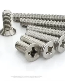 Tornillo Cabeza Fresada 1/4×1 Pulgada Por 10 Unid.