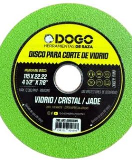 Disco Diamantado para Corte de Vidrio Reforzado 115mm DOGO