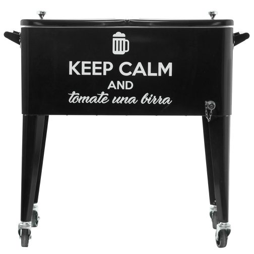Heladera Conservadora 80 Lts Negra Keep Calm LUSQTOFF