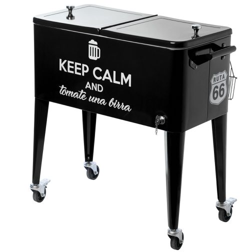 Heladera Conservadora 80 Lts Negra Keep Calm LUSQTOFF - Image 3