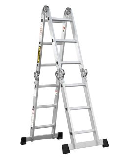 Escalera Aluminio Articulada 12 Escalones 3.37mts CROSSMASTER