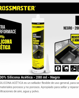 Silicona Universal Transparente 280cm3 9936708 CROSSMASTER