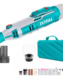 Minitorno A Batería 8V Velocidad Variable 67 Accesorios TMGLI0801 TOTAL