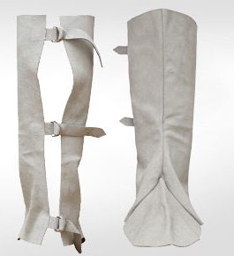 Polaina para Soldador Descarne 3 Hebillas por par I.A.