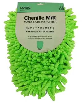 Manopla de Micrifibra verde para Auto/Moto CARWO