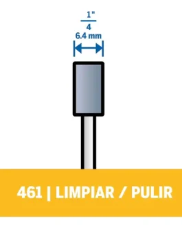 Punta Pulidora de Caucho para Pulir 461 DREMEL