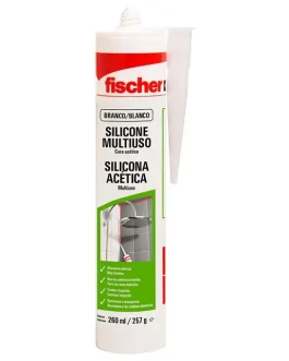 Silicona Acetica Blanca x280ml FISCHER
