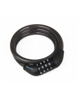 Candado con Cable Acero 10x1200mm PHILCO