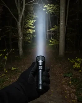 Linterna Recargable De Aluminio 1000 Lumens 262mm LUSQTOFF