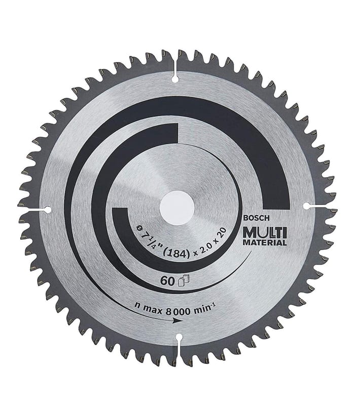 Disco Sierra Circular 180mm 60 Dientes BOSCH