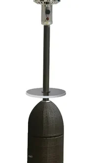 Calefactor A Gas Para Exterior Ratan Negro FEMA