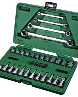 Juego Tubo Bocallaves Con Punta Torx Encastre 1/4 Macho y Hembra SATA