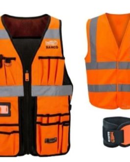 Porta Herramientas mas chaleco mas Banda Magnetica Juego Premium BAHCO