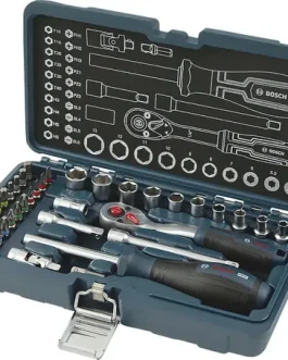 Juego Bocallaves 1/4″ Milimetrico 37 Piezas BOSCH