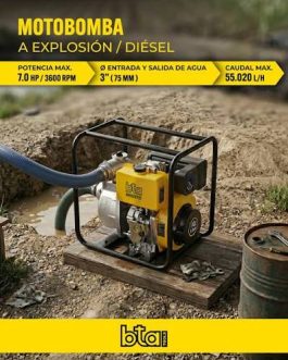 Motobomba A Explosion Diesel 7Hp 3″ 191114.1 BTA
