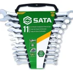 Juego De 11 LLaves Combinadas Milimetricas SATA