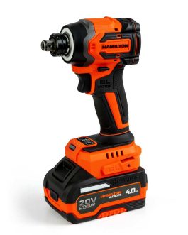 Llave De Impacto 1/2 Atornillador Bateria 20v 320NM Sin Carbon HAMILTON