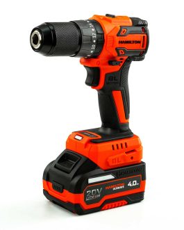 Taladro A Bateria 20v Litio 70NM Con Percutor Sin Carbones HAMILTON
