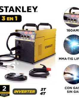 Soldadora Dual Inverter-MIG-TIG 160AMP STANLEY